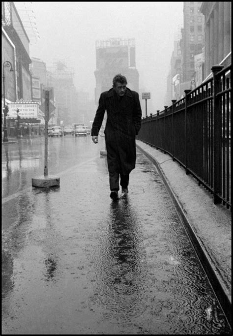 james dean walking in the rain